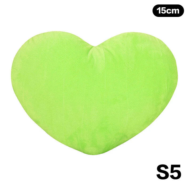 Image of Cute heart-shaped plush pillow for home decor and gifting