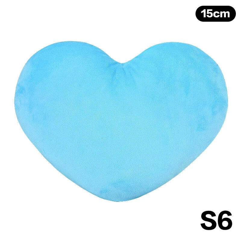 Image of Cute heart-shaped plush pillow for home decor and gifting