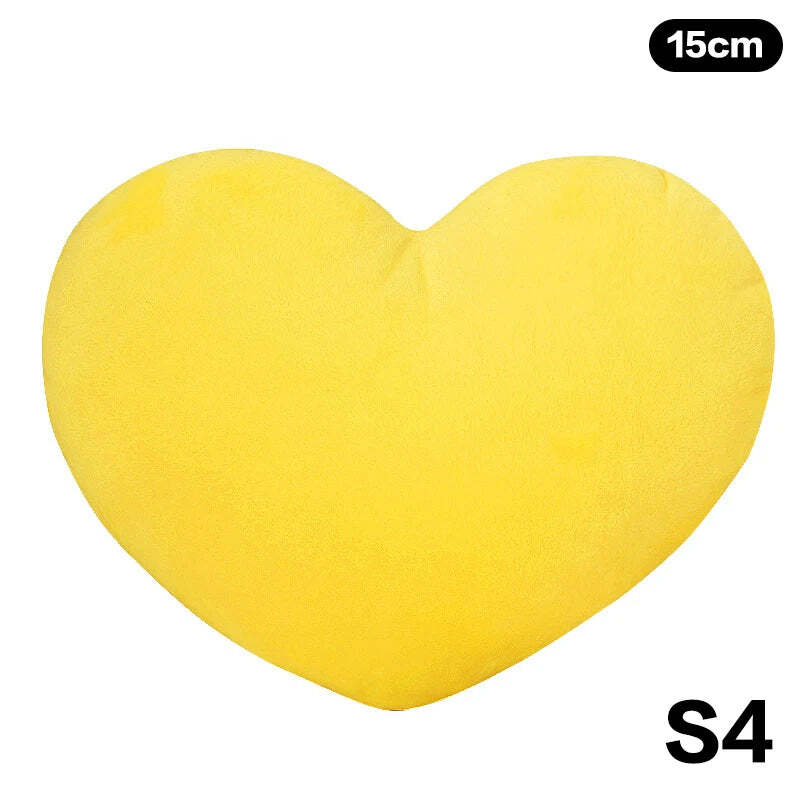 Image of Cute heart-shaped plush pillow for home decor and gifting