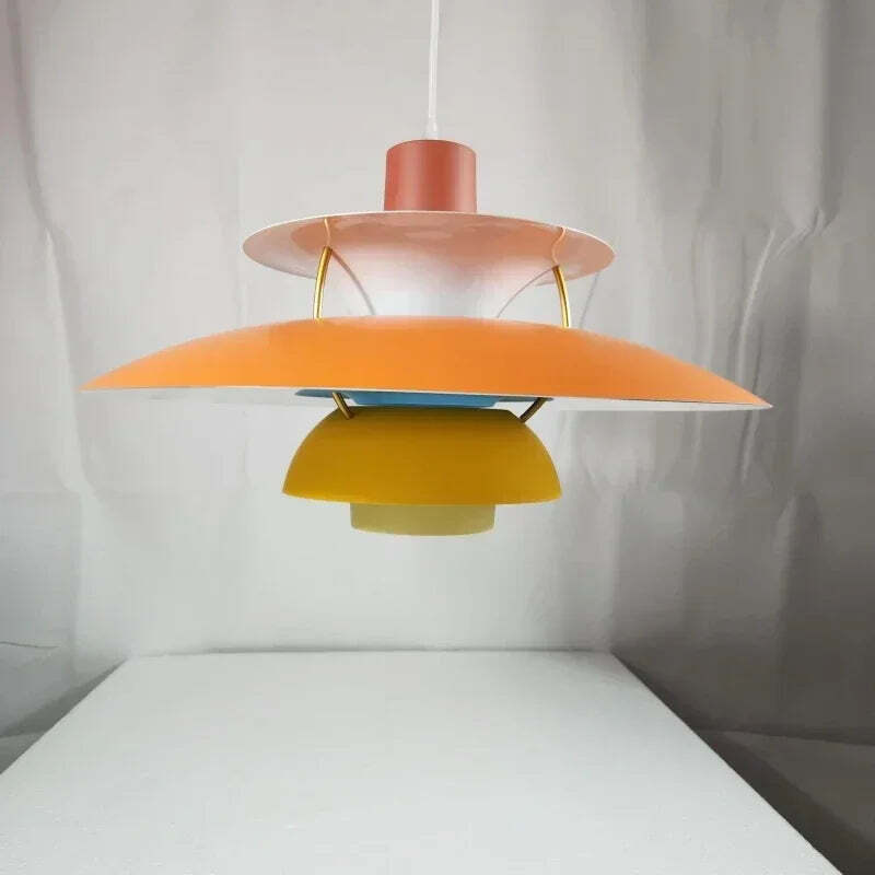 Image of Danish design pendant light with E27 high hanging lamp for living and kitchen decor