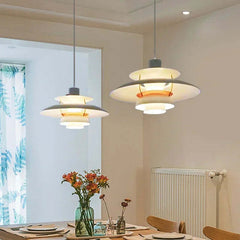 Image of Danish design pendant light with E27 high hanging lamp for living and kitchen decor