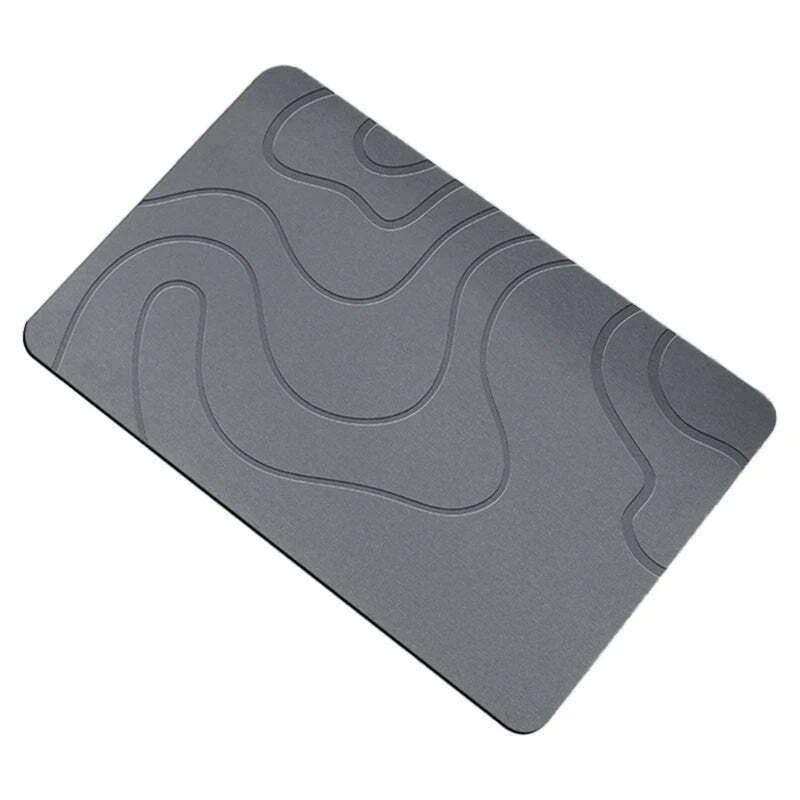 Image of Diatomite earth bath mat for quick drying and slip resistance