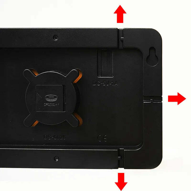 Image of Digital wall clock with temperature, date, and dual alarms - remote control and power-off memory