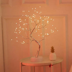 Image of Fairy tree table lamp with 108 LED lights for home and Christmas decoration