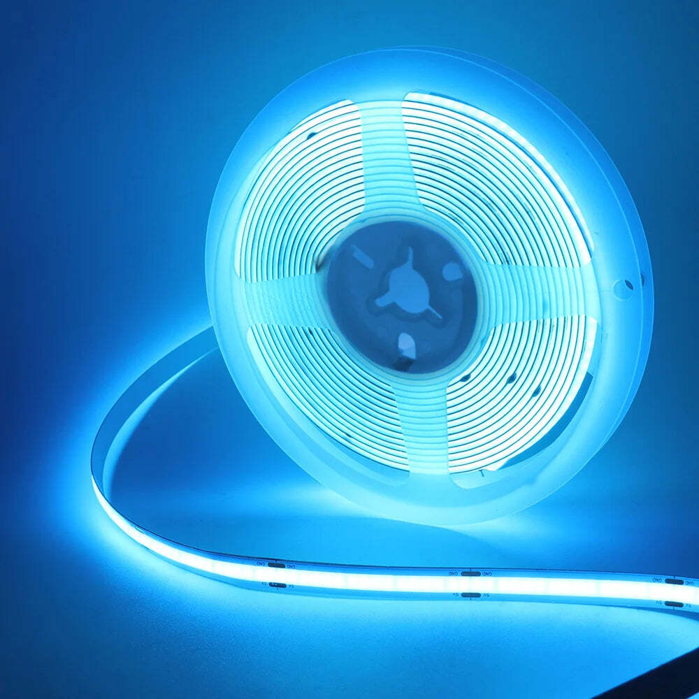 Image of Flexible 5V COB LED strip light for home decor and TV backlighting