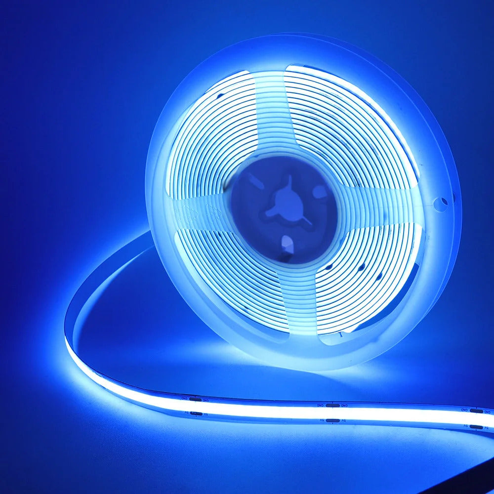 Image of Flexible 5V COB LED strip light for home decor and TV backlighting