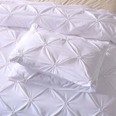 Image of Gray queen comforter set with duvet cover and pillowcases