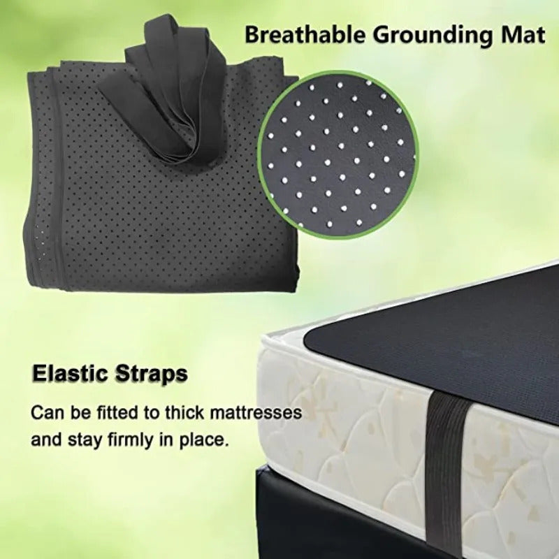 Image of Grounding leather mattress with conductive pillow case for better sleep