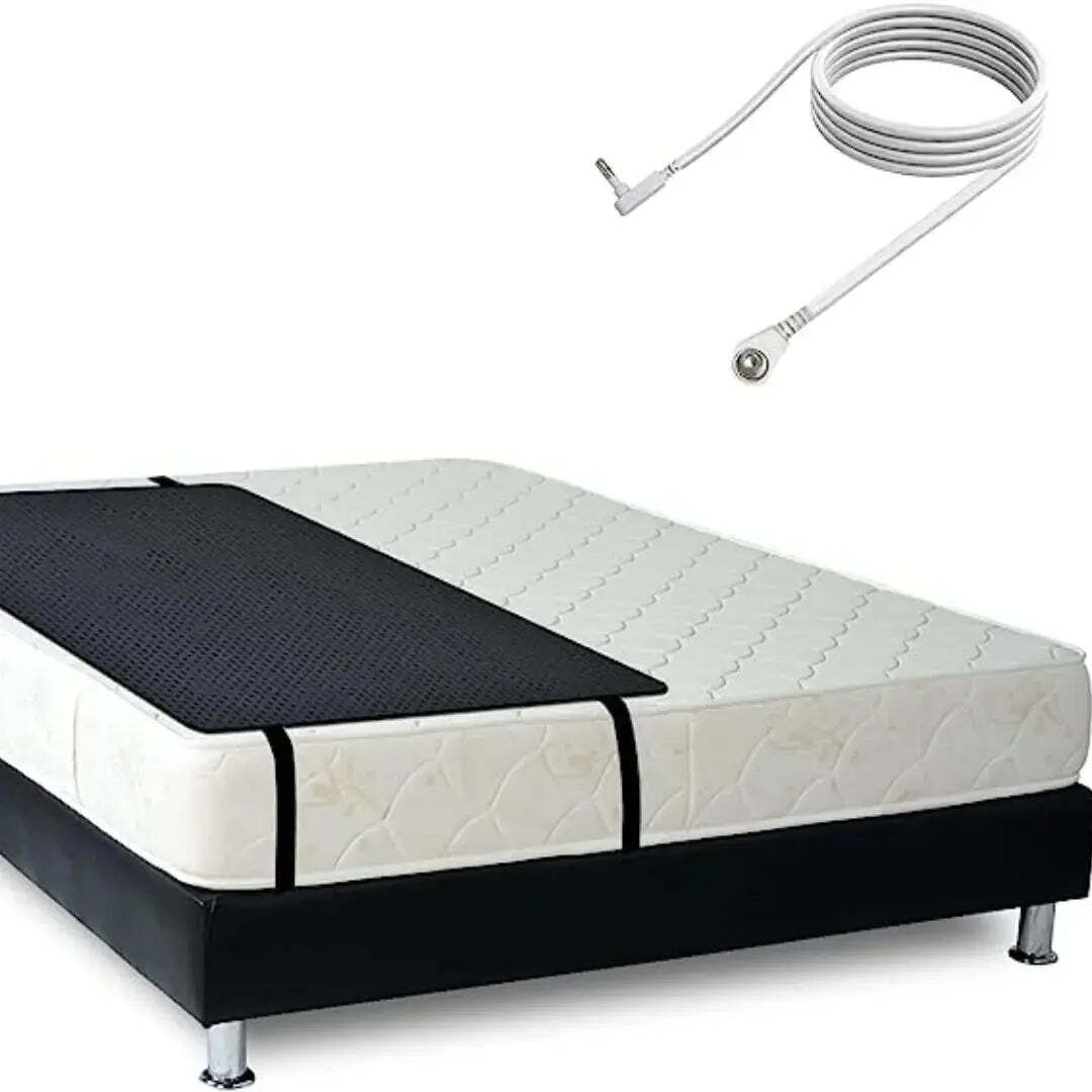 Image of Grounding leather mattress with conductive pillow case for better sleep