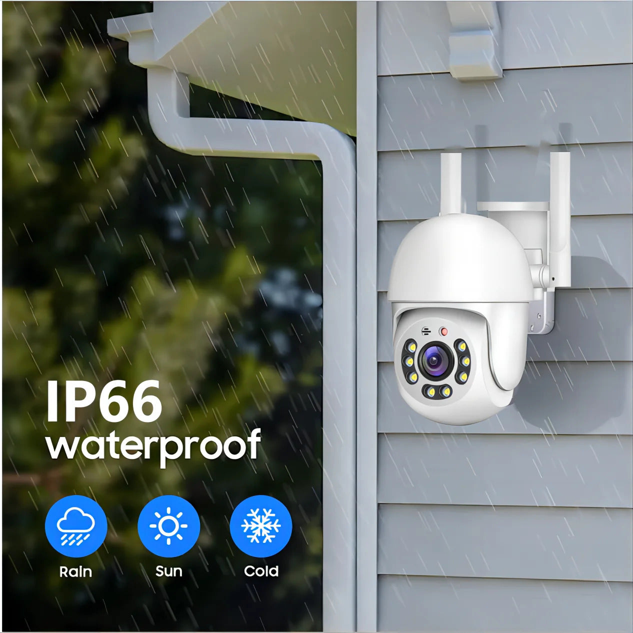 Image of HEE RAK 4MP PTZ WiFi network camera for outdoor security surveillance