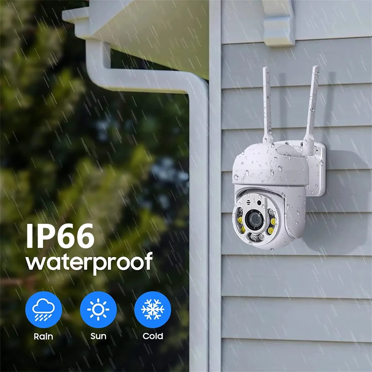 Image of HEE RAK 4MP PTZ WiFi network camera for outdoor security surveillance