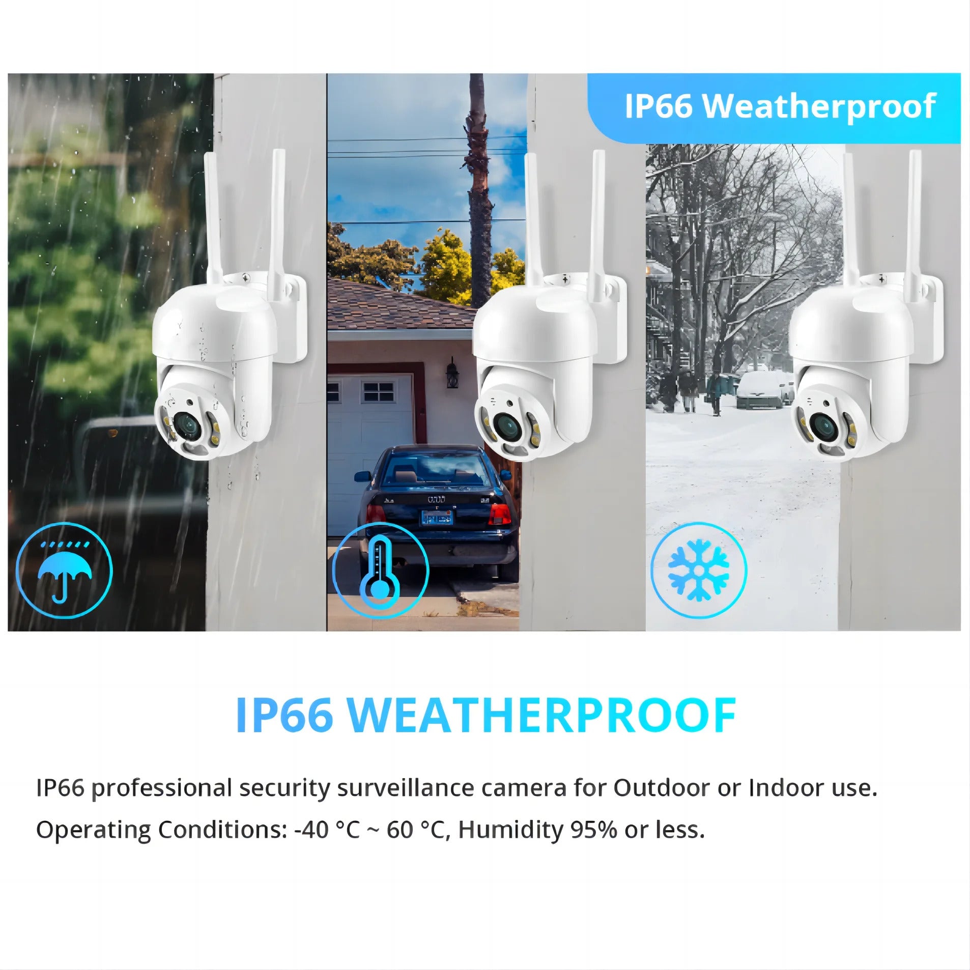 Image of HEE RAK 4MP PTZ WiFi network camera for outdoor security surveillance