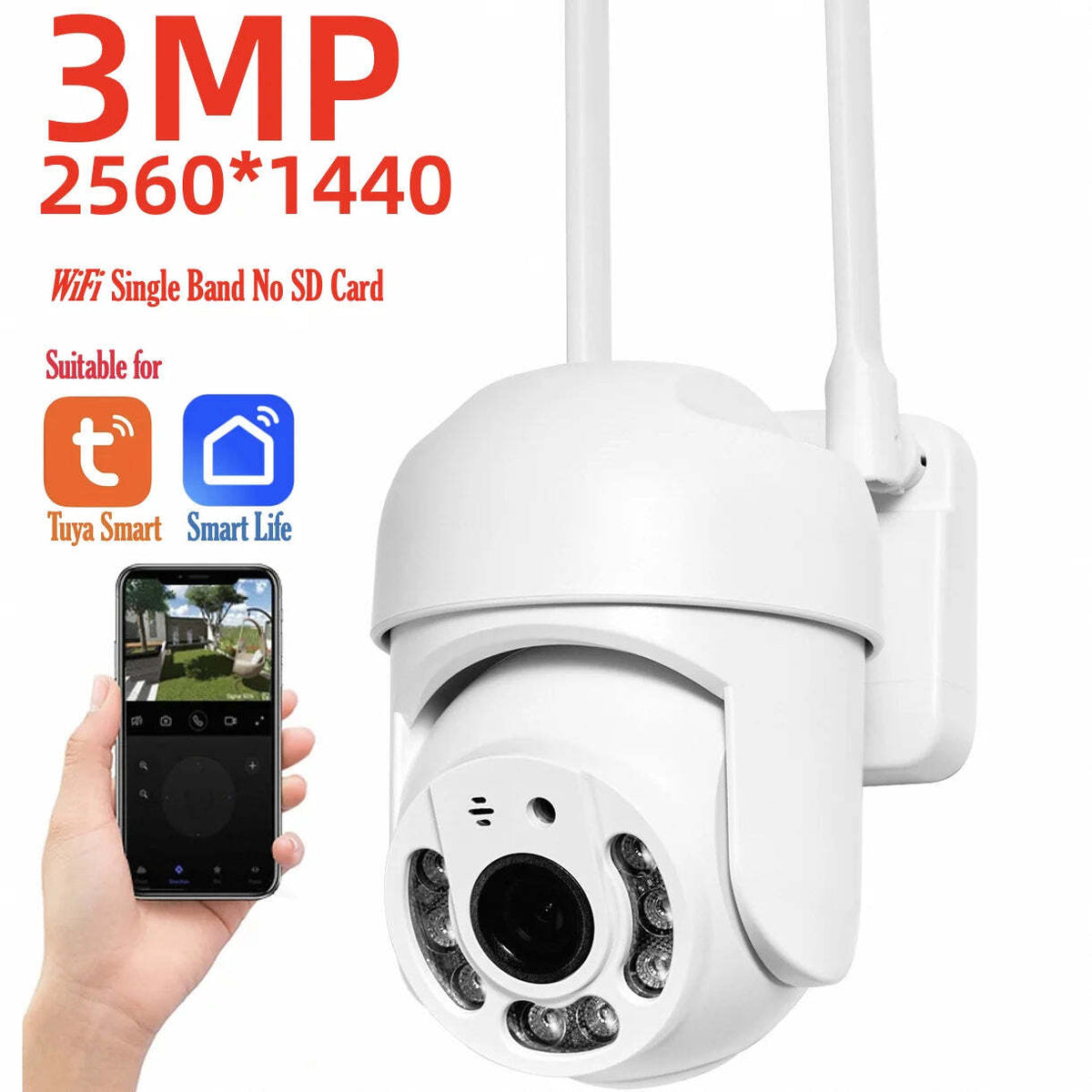 Image of HEE RAK 4MP PTZ WiFi network camera for outdoor security surveillance