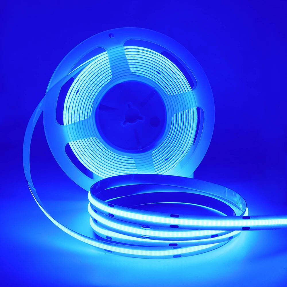 Image of High-density COB strip LED light with 320 LEDs per meter in versatile colors