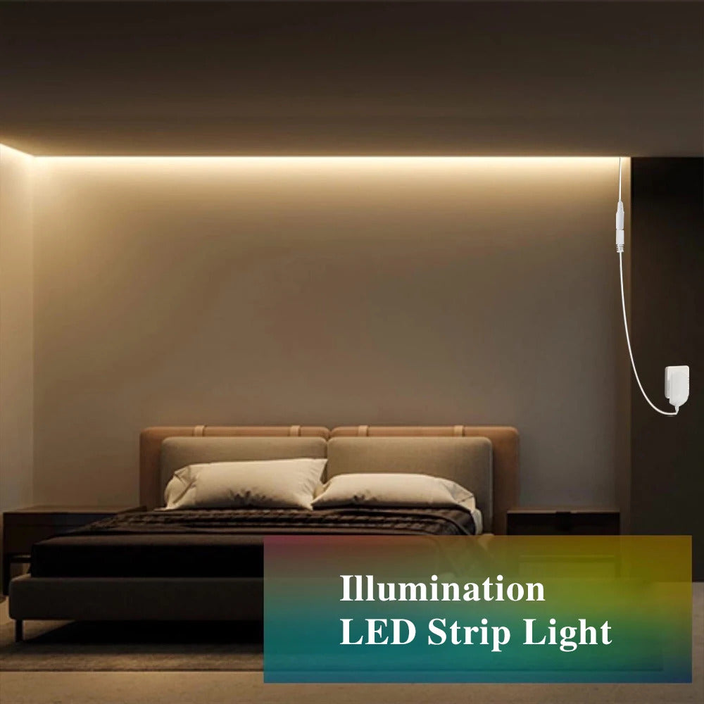 Image of High-density COB strip LED light with 320 LEDs per meter in versatile colors