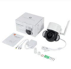 Image of Inqmega 5MP WiFi Tuya camera with night vision and motion detection for outdoor surveillance