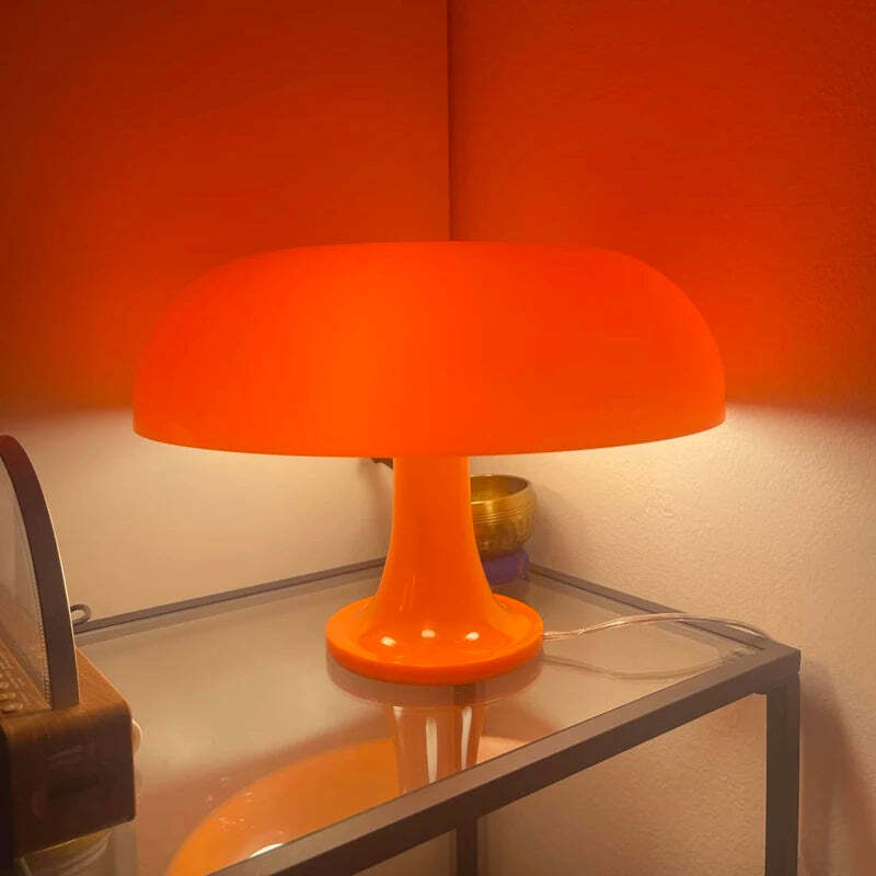 Image of Italy designer LED mushroom table lamp for modern minimalist decor