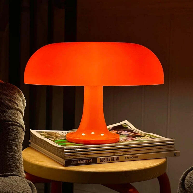 Image of Italy designer LED mushroom table lamp for modern minimalist decor