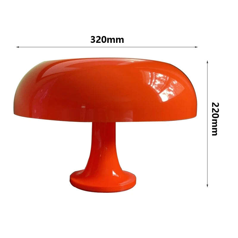 Image of Italy designer LED mushroom table lamp for modern minimalist decor