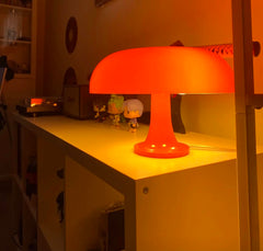 Image of Italy designer LED mushroom table lamp for modern minimalist decor