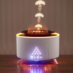 Image of Jellyfish mist aromatherapy diffuser with volcano night light for large rooms