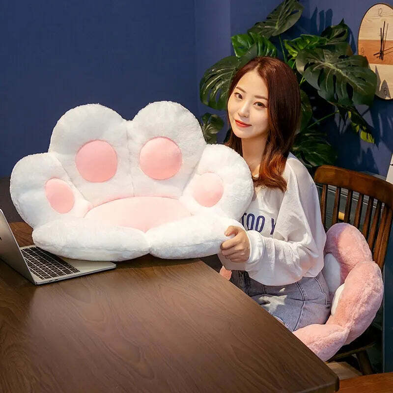 Image of Kawaii cat paw plush toy for stylish home and office decor