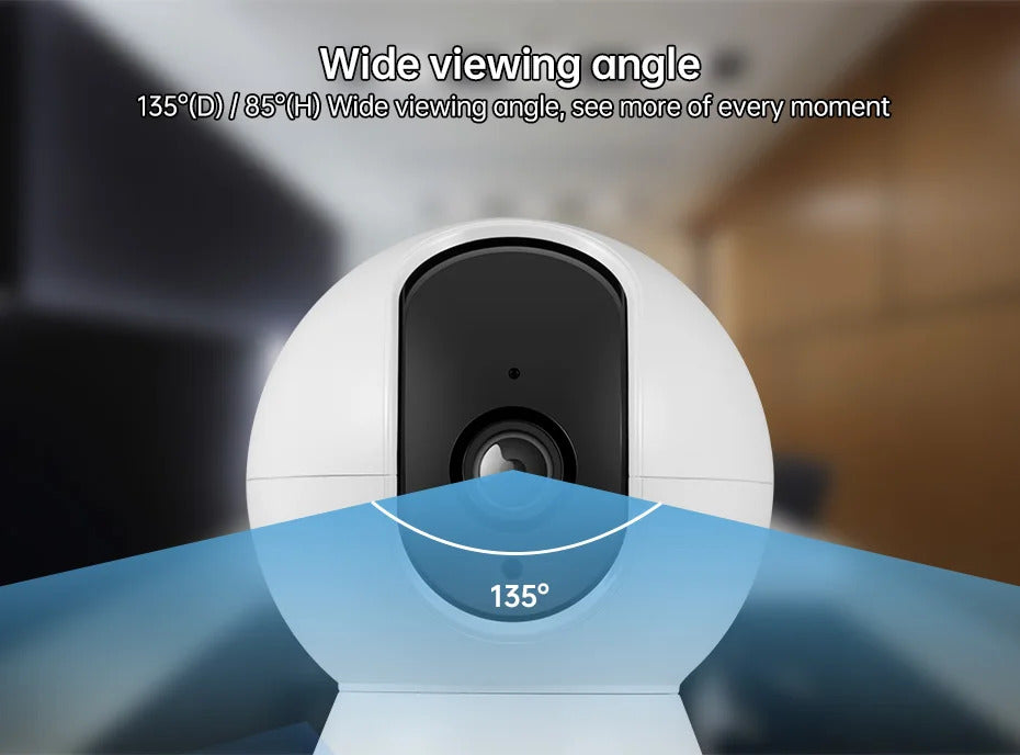 Image of KERUI 5MP smart indoor WiFi security camera with AI tracking and color night vision