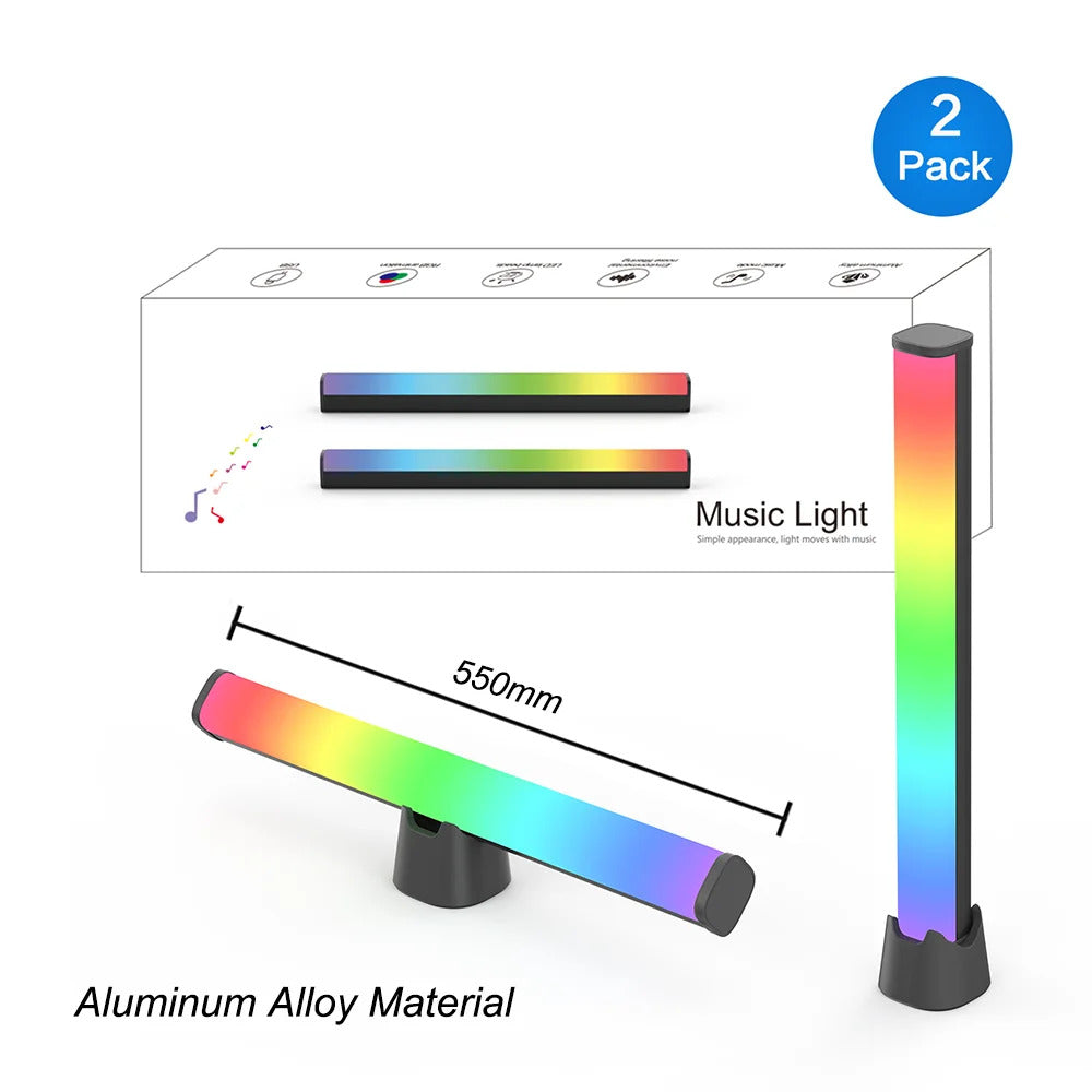 Image of LED desk lamp with stepless dimming and eye-care technology for computer monitors