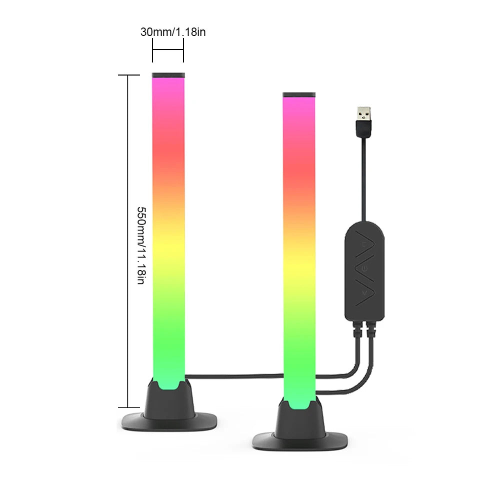 Image of LED desk lamp with stepless dimming and eye-care technology for computer monitors