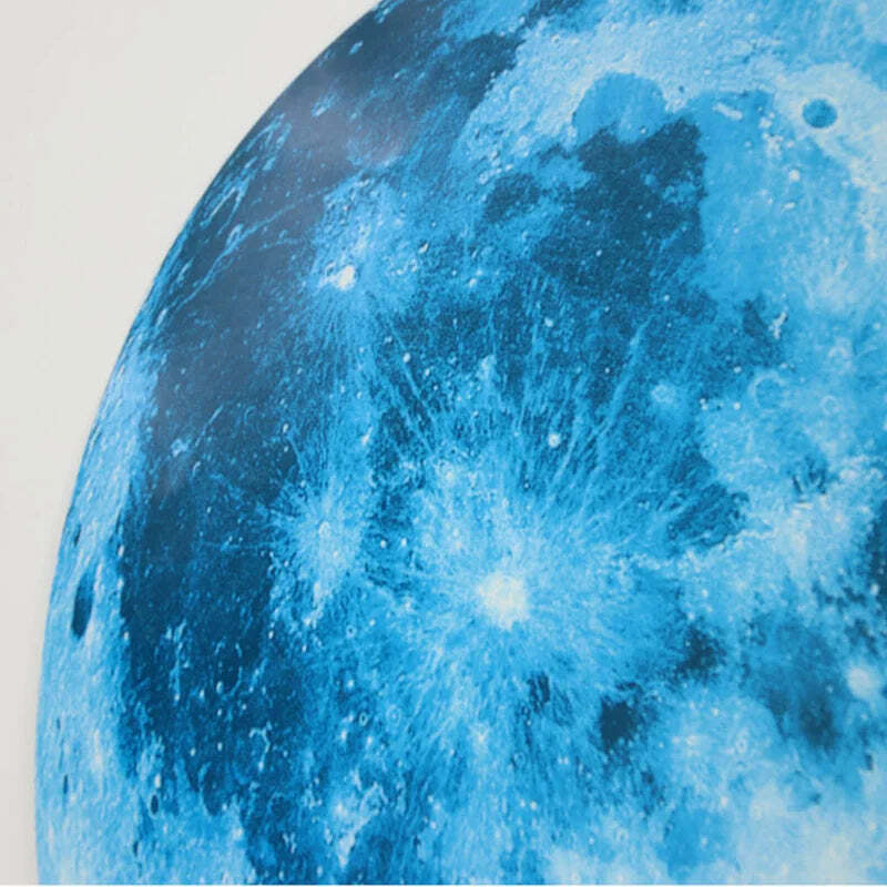 Image of Luminous 3D moon wall stickers for kids' rooms and home decor