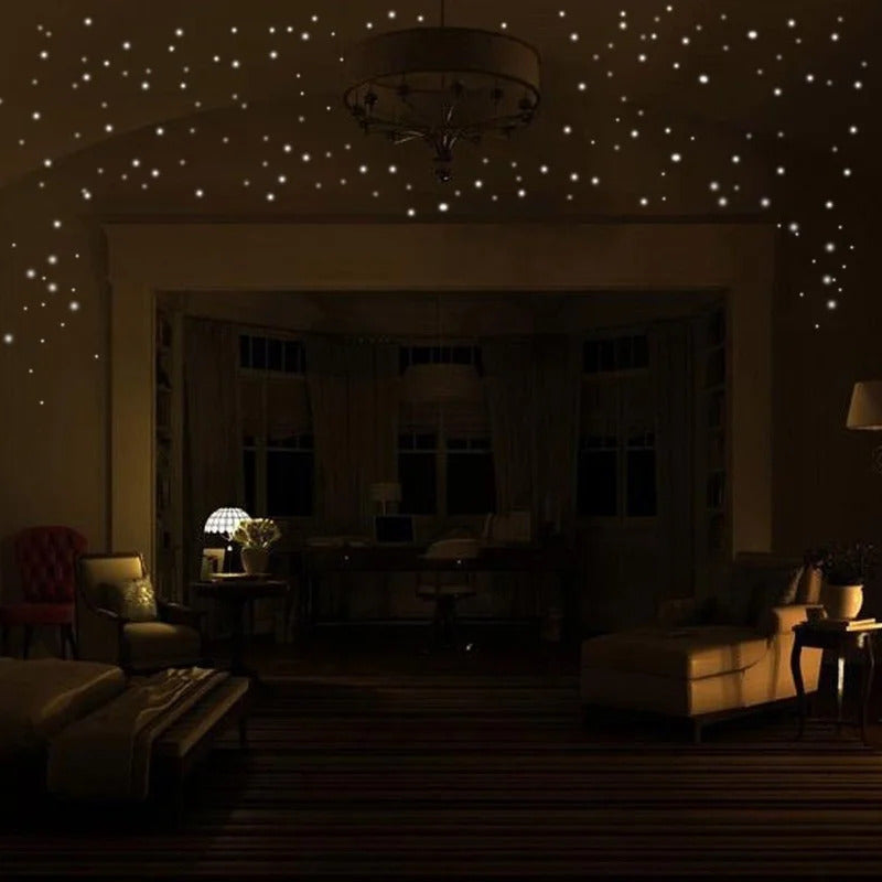 Image of Luminous star wall stickers for kids' room decor