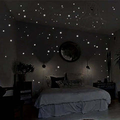 Image of Luminous star wall stickers for kids' room decor