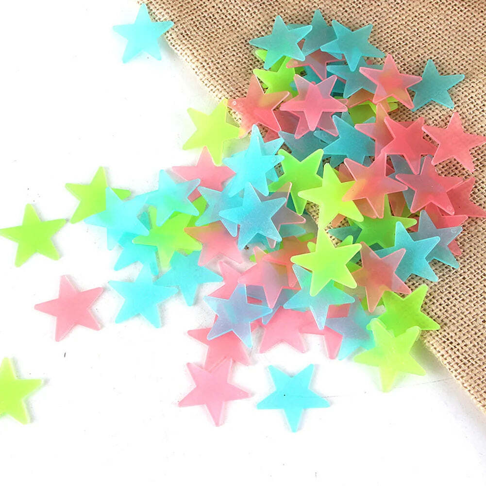 Image of Luminous star wall stickers for kids' room decoration