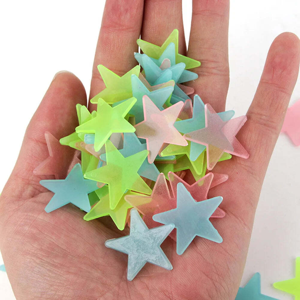 Image of Luminous star wall stickers for kids' room decoration