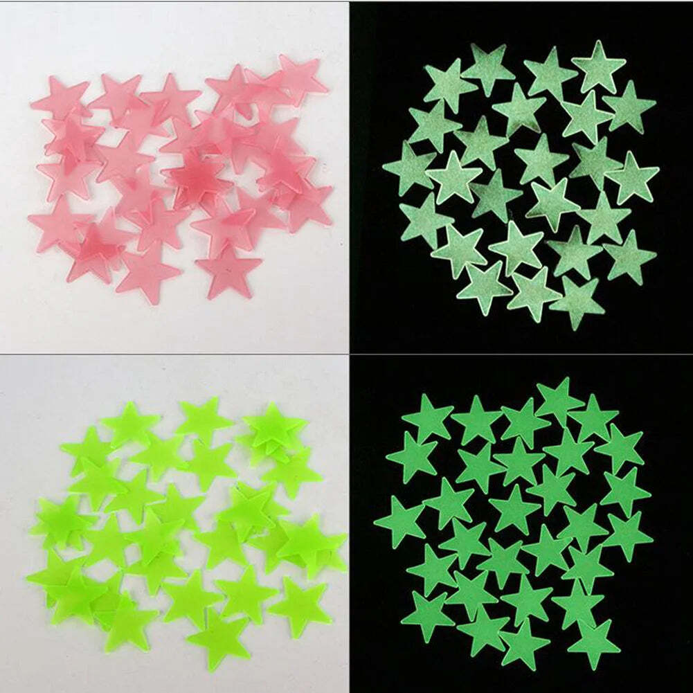 Image of Luminous star wall stickers for kids' room decoration