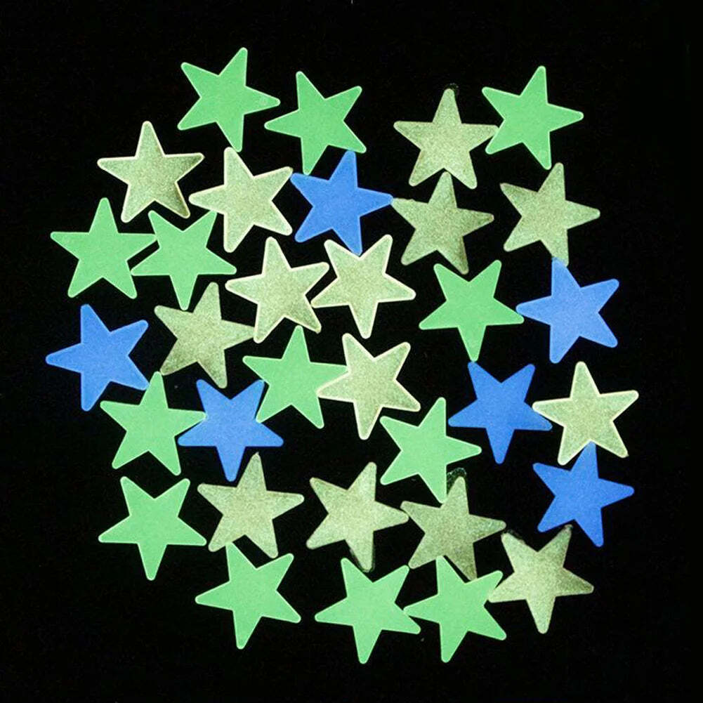 Image of Luminous star wall stickers for kids' room decoration