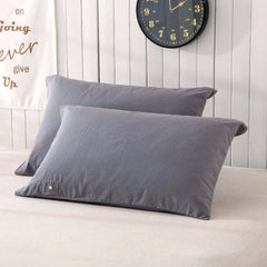 Image of Maxsharer earthing silver grounding pillow case with grounding cable for deep sleep