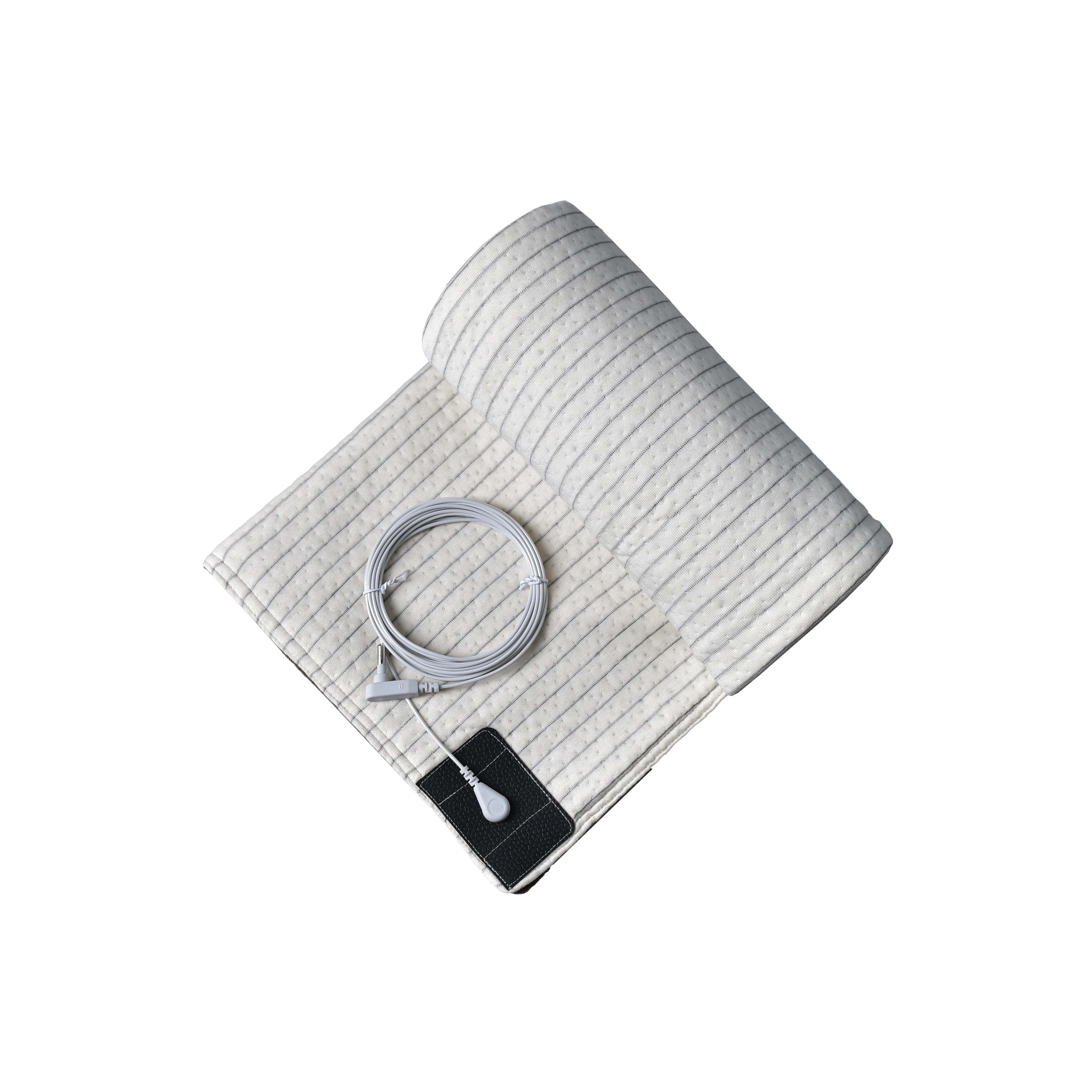 Image of Maxsharer grounding blanket with conductive silver fiber for better sleep and health