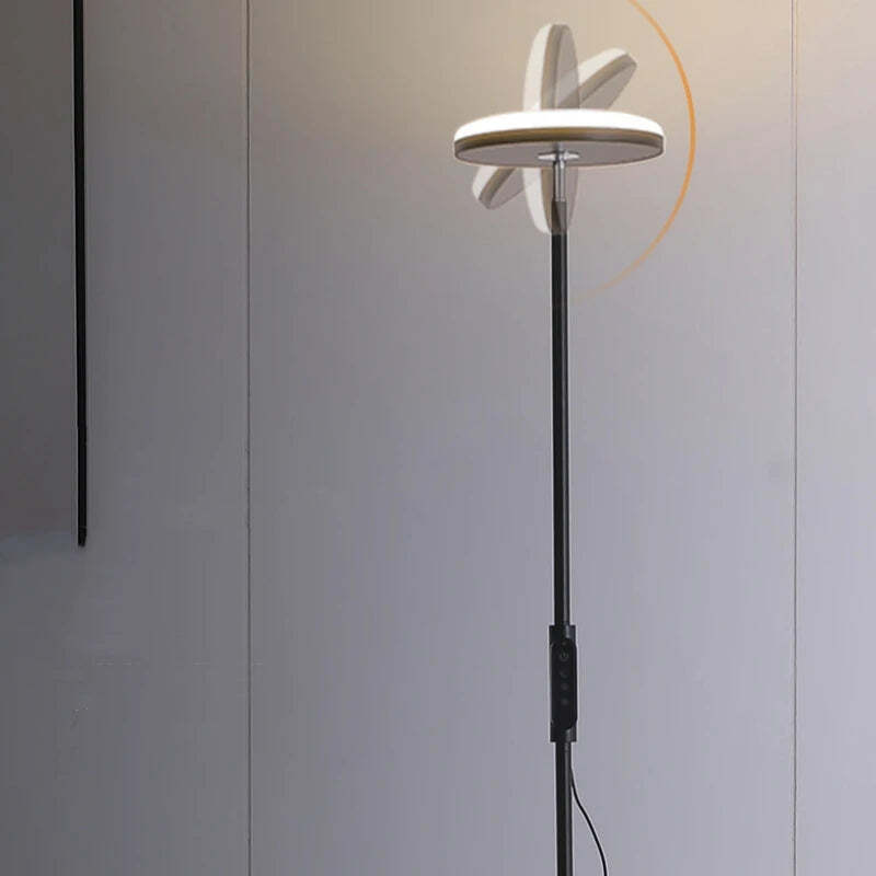 Image of Modern adjustable floor lamp with LED for bedroom and living room