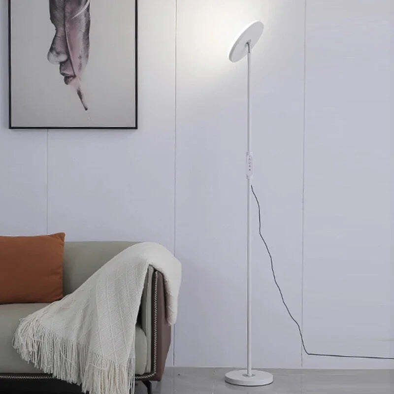 Image of Modern adjustable floor lamp with LED for bedroom and living room