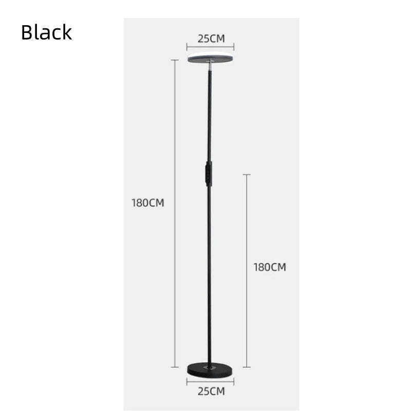 Image of Modern adjustable floor lamp with LED for bedroom and living room