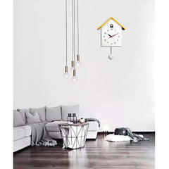 Image of Modern bird cuckoo quartz wall clock for home and office decoration