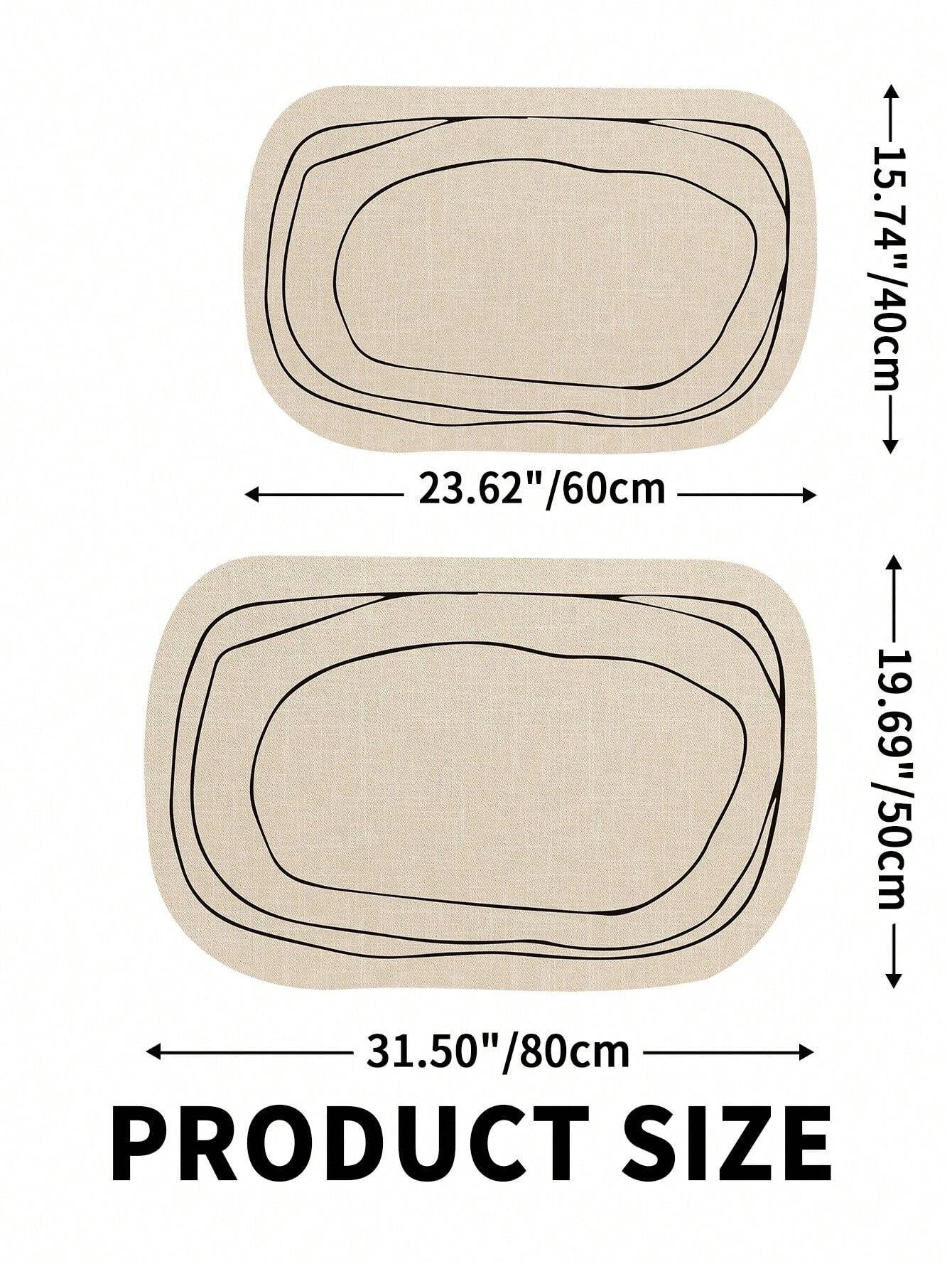 Image of Modern diatomaceous earth bath mat for safety and style