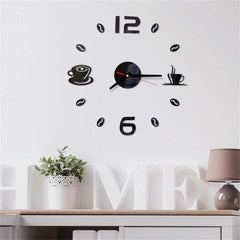 Image of Modern DIY digital wall clock sticker for home decor