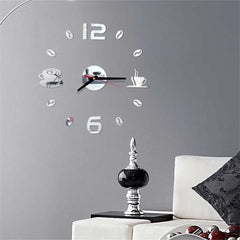 Image of Modern DIY digital wall clock sticker for home decor