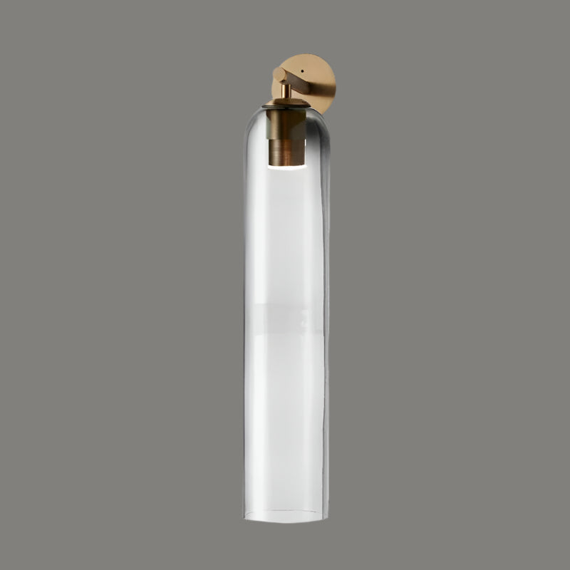 Image of Modern glass wall light sconces for hotel, restaurant, and corridor décor