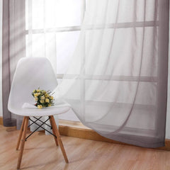 Image of Modern gradient color sheer curtains for elegant living spaces