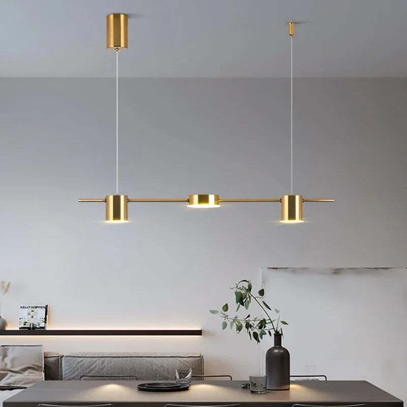 Image of Modern LED ceiling chandelier for dining room and living room decor