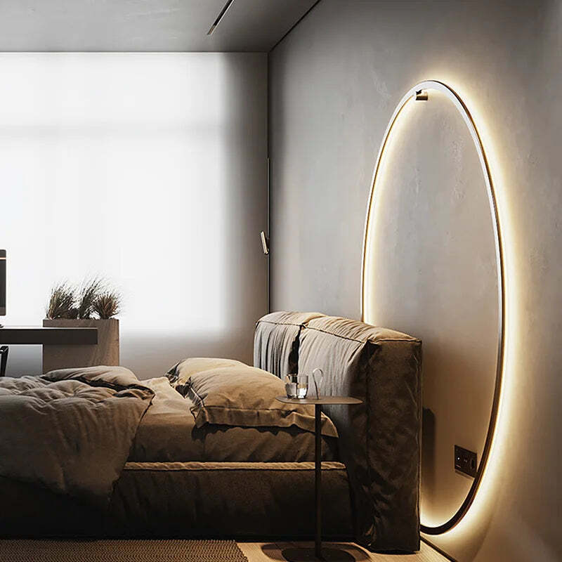 Image of Modern LED wall lamp for stylish bedroom and living room decor