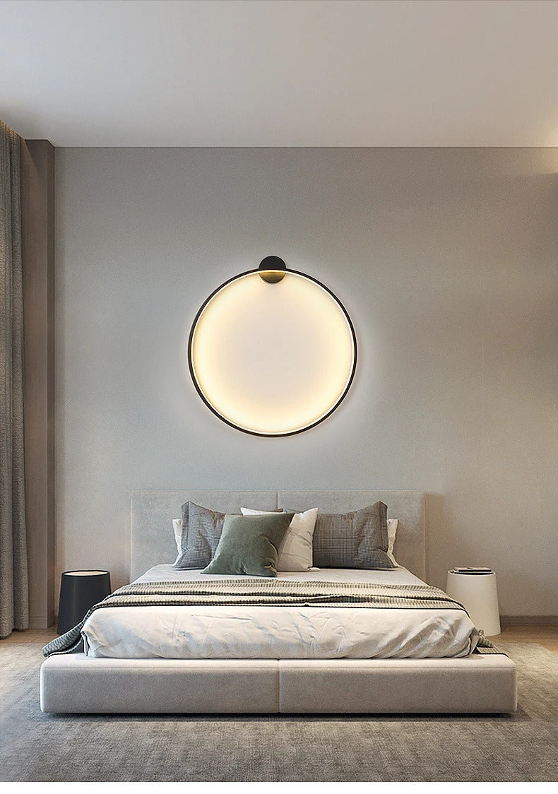 Image of Modern LED wall lamp for stylish bedroom and living room decor